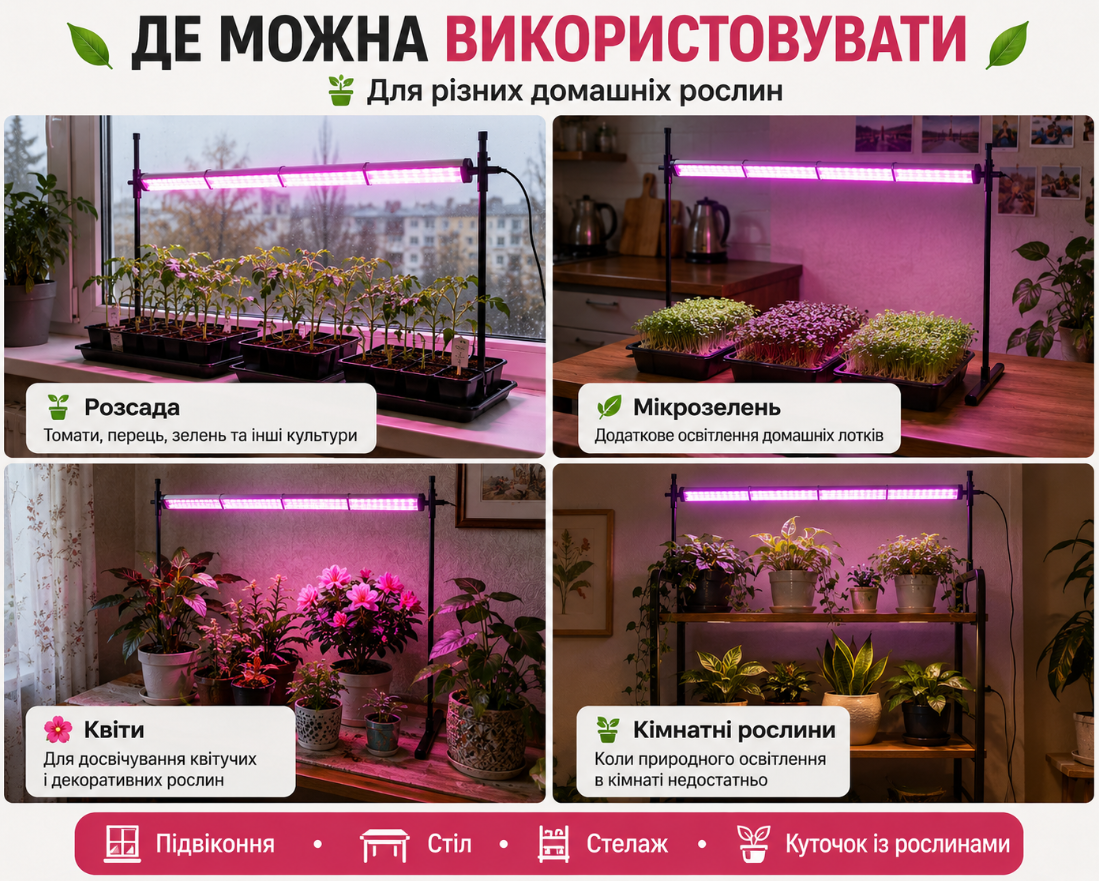 Де використовувати Фіто-Світильник ML38